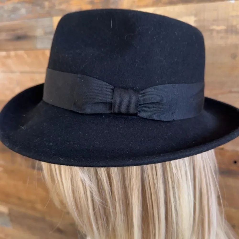 Belfry Classic Black Wool Fedora